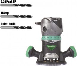 Router-Fixed Base-11amp Motor-2-14 HP Peak-Variable Speed-M12VC2